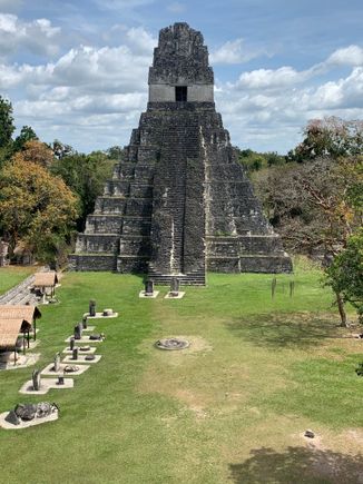 Jaguar temple from the top of Temple #2.