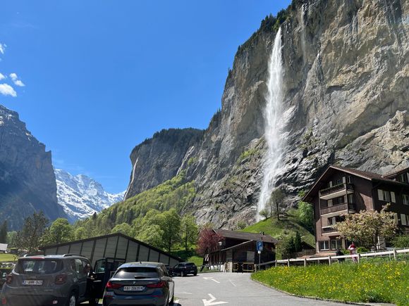 From the parking lot