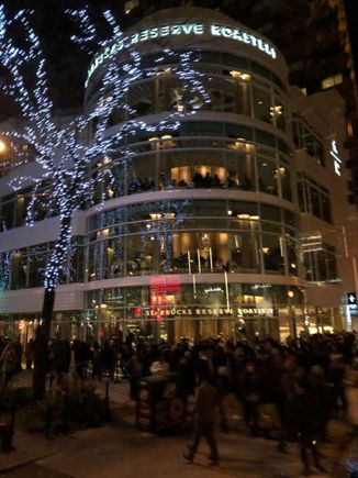 The chaos of Starbucks. 