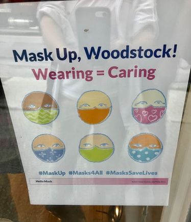 Signs to wear masks were everywhere 