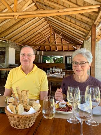 Open air lunch restaurant with great food and generous wine pours of 4 different wines. Bought 10 bottles from the 2 wineries for the next 9 days. 