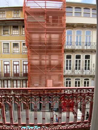 Opposite our apartment - construction is everywhere, but it wasn’t a problem (at home, I live across from a major construction project!)