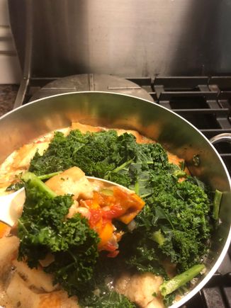 
There is something restorative about  this  soup.  Used the last of my roasted tomatoes in it along with a can of san marzano toms. 