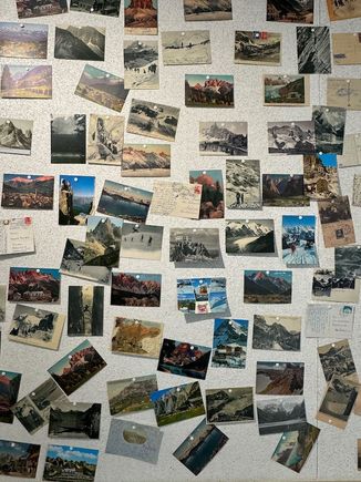 With advances in photography came "mountain marketing" in the form of postcards, advertising various peaks, hotels, etc.