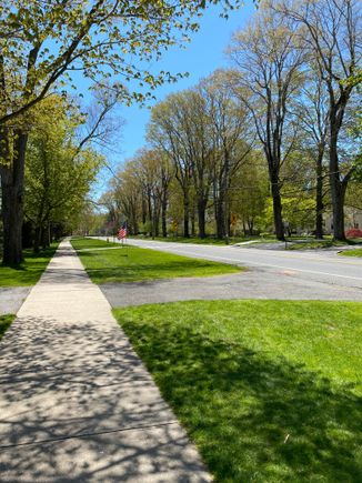 Here is Main Street. I walked two short blocks. Which is a very big deal for me. One small step for you all but a giant step for gruezi. 
