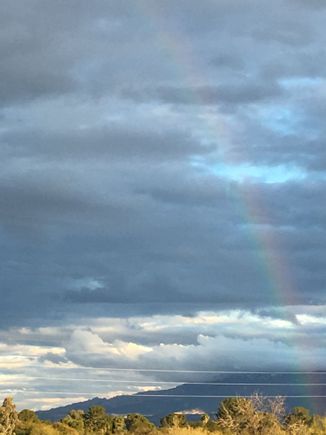 It’s not always sunny in Tucson, but the sky is almost always lovely. My wife took this while out painting yesterday just before sunset
