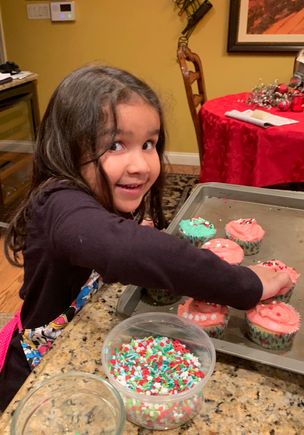 Making cupcakes!