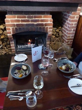 Lovely spot by the fire