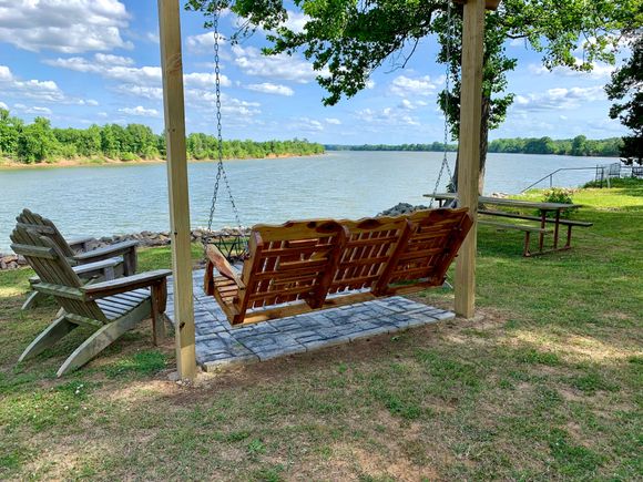 Where we are sitting right now with wine glasses in hand