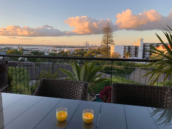 Sunset from our balcony 