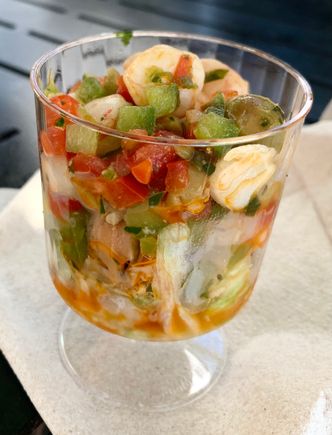 Seafood salad Spain