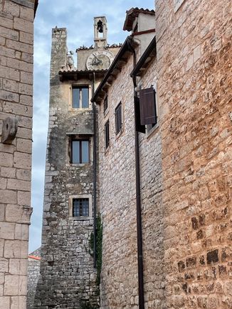 Buildings with ancient Rolex