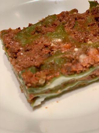 The result is the multi layered lasagna - I think it’s 5 pasta layers.  