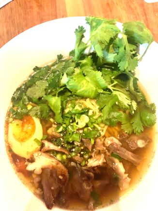 We had dinner at Morimoto’s at Disney Springs   Delicious Duck Romen