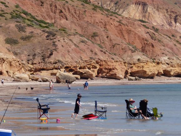 Relaxing on the beach 