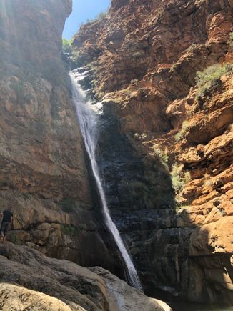 Waterfall on the pass