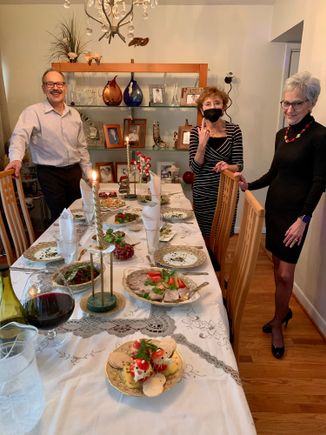 Yury, Bella and Joyce. What a spread! Russians really love their New Year’s celebration, and it was so nice to be included and to sample many of their traditional dishes, all of which were homemade.