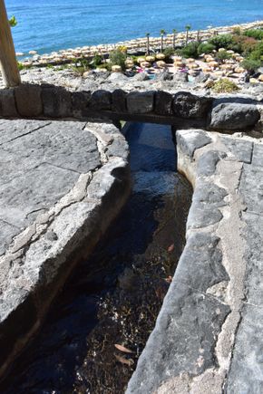 The pools are all heated naturally with various temperatures achieved by blending naturally hot water with cold.