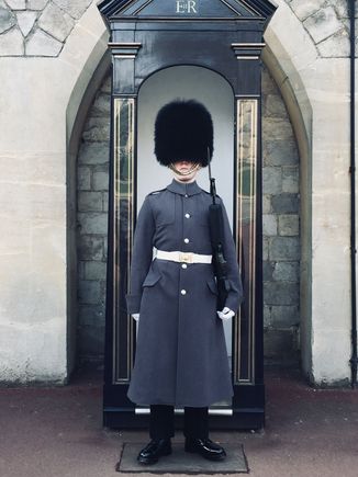 Windsor Castle. How does he see??