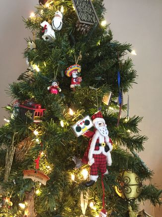 Santa Clause holding a Bbom Box. Present from a 5 year old