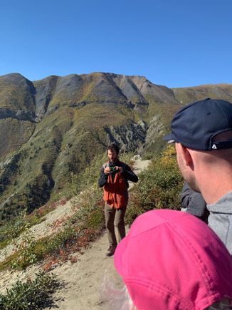 Our hiking guide, from France. 