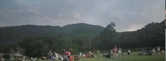 Getting dark (at a winery)