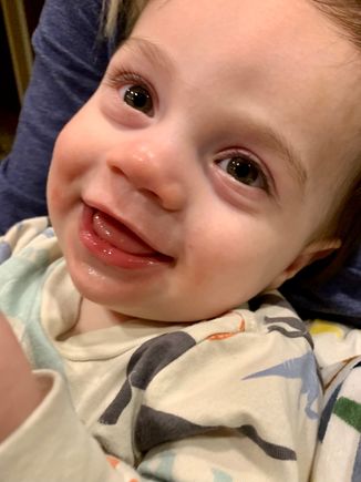 Awwwwwwwwwwwww. There were times when he would look at me and just break out into this big ‘ol smile. Melts my heart.
