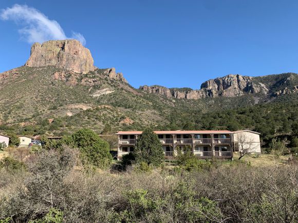 Our lodging. We have the second floor unit, second from the right.