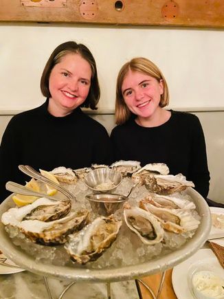 Oysters at the Walrus and the Carpenter. It’s our favorite but pricy Seattle restaurant. 