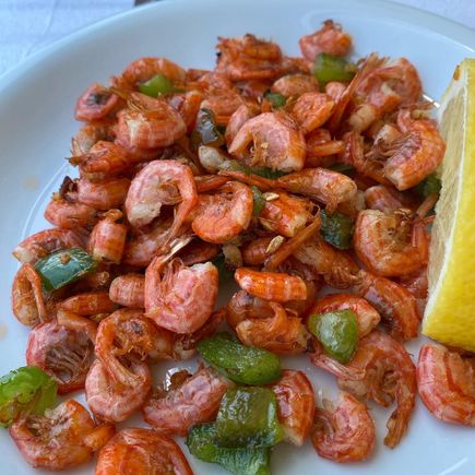 The famous Symi Shrimps, it was so good!  We had two plates.