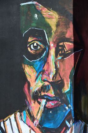 Camden Town mural. I like this one very much.