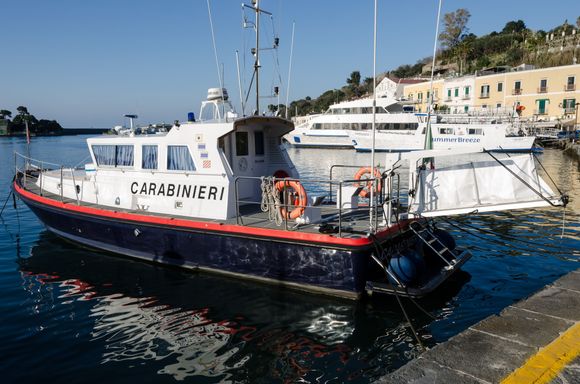 It'd be interesting to learn about a typical day in the life of coastal police officers here. To keep us out of prison, I rehearsed this phrase, "Mia moglie ha la allergie primaverili. Lei non ha il virus covid. OK?"