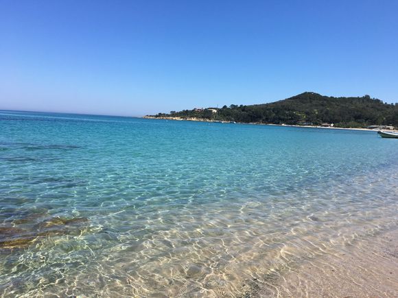 Beautiful random beach on east coast of Corsica