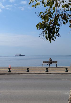 
Just one block away.