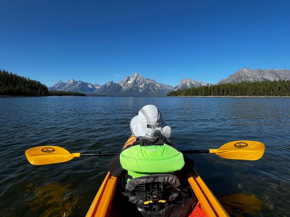 Kayaking on Jackson Lake