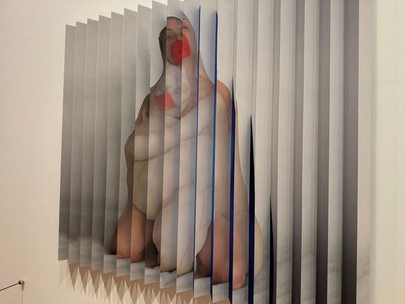 This unique art installation changes depending on where you are standing.