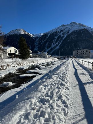 Beautiful winter walk
