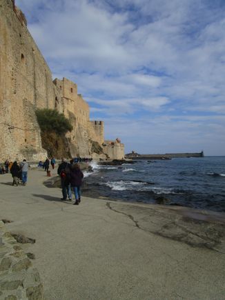 Pathway by the Chateau Royal in Collioure