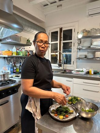 Connie, the chef, originally from Pilipinos..guests have option of dinner almost very night but I usually drove for lunch at a restaurant and skipped dinner, or snacked in my room...