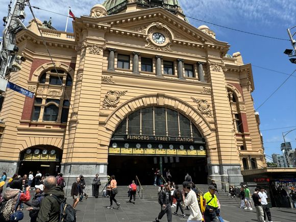 Flinders Street Train Station - Melbourne's first railway station - turned 100 years old in 2010. And is Melbourne's most iconic building.
