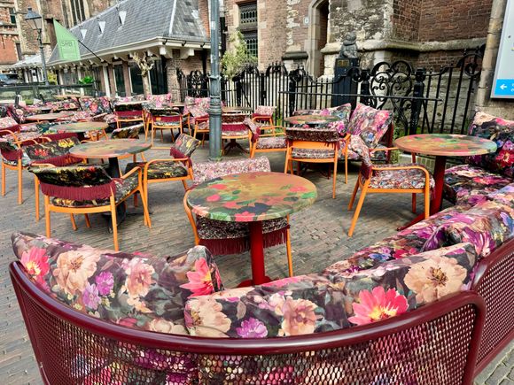 Funky outdoor seating 