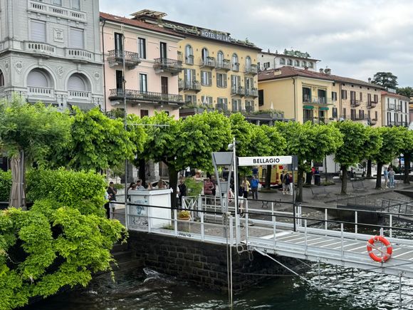 Our ferry docked at Bellagio before heading to Lenno