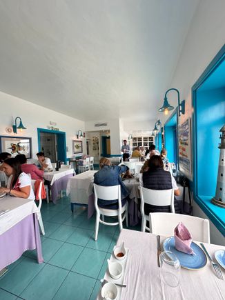 Interior of fish restaurant, EL RISCO, in Famara.