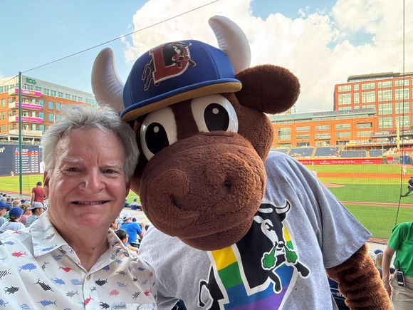 The Durham bulls, mascot and me