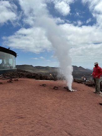 ..a geyser!   We were advised to stand well back!!