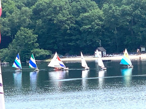Sailboat race on our lake