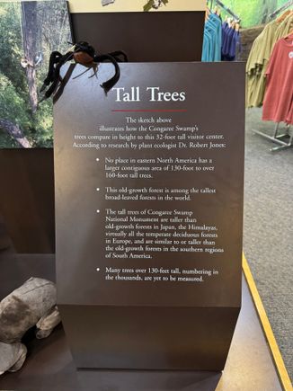 Inside the visitor center, this poster explains why it was deemed National Park worthy, I guess… One interesting tidbit is that there is no entry fee for this park.