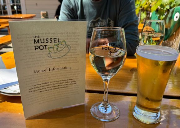 Refreshing drinks on a warm sunny day