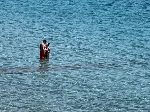 Lovers in the water at TOlo
