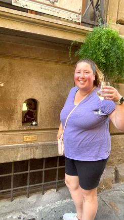 This was hysterical. It’s a wine window. You order and receive drinks from it